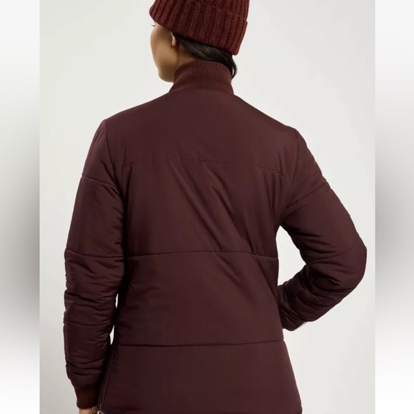 NORDEN PROJECT reversible puffer jacket burgundy black sustainable recycled - Picture 6 of 16
